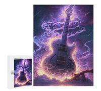 500 PCS Jigsaw Puzzles for Adults Teenagerss Electric Guitar Fantasy Artwork Jigsaw Hands-on Game Hand Speed Race Unique Gifts for Birthday And Christmas 500 PCS