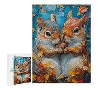 500 PCS Jigsaw Puzzles for Adults Teenagerss Love of Squirrels Jigsaw Puzzle Toy Wall Decor Wall Art Birthday And Unique Gifts 500 PCS
