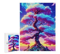 500 PCS Jigsaw Puzzles for Adults Teenagerss Magical Cosmic Tree Puzzles for Adults Hands-on Game Precision Cutting Parent-child Interaction 500 PCS