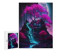 500 PCS Jigsaw Puzzles for Adults Teenagerss Mystical Nature Neon Tree Jigsaw Puzzle Toy Wall Decor Wall Art Birthday And Unique Gifts 500 PCS