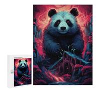 500 PCS Jigsaw Puzzles for Adults Teenagerss Panda in A Fantasy Forest Puzzles for Adults Hands-on Game Precision Cutting Parent-child Interaction 500 PCS