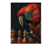 500 PCS Jigsaw Puzzles for Adults Teenagerss Parrot Chess Jigsaws for Adults Toy Wall Decor Pattern Assembly Difficult And Challenge 500 PCS