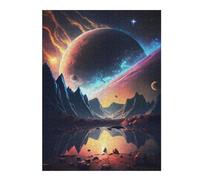 500 PCS Jigsaw Puzzles for Adults Teenagerss Planetary Reflections in Space -1 Jigsaw Puzzle DIY Toys Perfect Decoration Parent-child Interaction 500 PCS