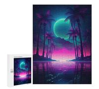 500 PCS Jigsaw Puzzles for Adults Teenagerss Retro Synthwave Oasis Jigsaw Puzzle Toy Wall Decor Wall Art Birthday And Unique Gifts 500 PCS