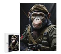 500 PCS Jigsaw Puzzles for Adults Teenagerss Soldier Chimpanzee Funny Jigsaw Puzzle Toy Wall Decor Wall Art Birthday And Unique Gifts 500 PCS