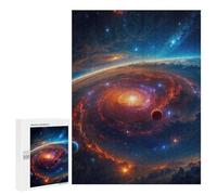 500 PCS Jigsaw Puzzles for Adults Teenagerss Space Nebula Galaxy Adult Puzzles Family Games Precision Cutting Unique Gifts for Birthday And Christmas 500 PCS
