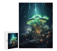 500 PCS Jigsaw Puzzles for Adults Teenagerss Twilight Mushroom Canopy Jigsaw Hands-on Game Hand Speed Race Unique Gifts for Birthday And Christmas 500 PCS