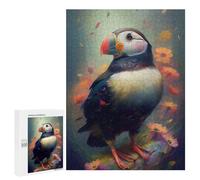 500 PCS Jigsaw Puzzles for Adults The Sociable Puffin Jigsaw for Adults Relax Games Hand Speed Race for Is Ideal As A Gift 500 PCS