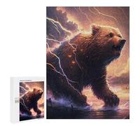500 PCS Jigsaw Puzzles for Adults Thundering Beast Epic Wildlife Artwork Adult Puzzles Toy Wall Decor But Fun And Humorous Parent-child Interaction 500 PCS