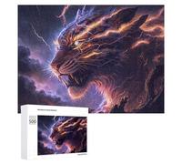500 PCS Jigsaw Puzzles for Adults Thundering Tiger Epic Fantasy Artwork Adult Puzzles Toy Wall Decor But Fun And Humorous Parent-child Interaction 500 PCS