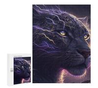 500 PCS Jigsaw Puzzles for Adults Thunderous Leopard Power Adult Puzzles Toy Wall Decor But Fun And Humorous Parent-child Interaction 500 PCS