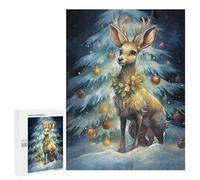 500 PCS Jigsaw Puzzles for Adults Tiny Reindeer Christmas Jigsaw for Adults Relax Games Hand Speed Race for Is Ideal As A Gift 500 PCS