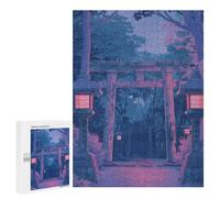 500 PCS Jigsaw Puzzles for Adults Torii Gate Japan Painting Jigsaw for Adults Relax Games Hand Speed Race for Is Ideal As A Gift 500 PCS