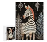 500 PCS Jigsaw Puzzles for Adults Vintage Zebra Xmas Jigsaws for Adults DIY Toys Analysis And Logic Unique Gifts for Birthday And Christmas 500 PCS