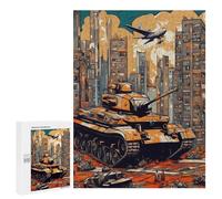 500 PCS Jigsaw Puzzles for Adults War Tank Jigsaw for Adults Brain Teaser Game Birthday Present Difficult And Challenge 500 PCS