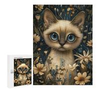 500 PCS Jigsaw Puzzles for Adults Whimsical Siamese Cat Jigsaws for Adults DIY Toys Analysis And Logic Unique Gifts for Birthday And Christmas 500 PCS