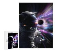 500 PCS Jigsaw Puzzles for Teenagers Astronaut Hovering Near Black Hole Puzzles for Teenagers Precision Cutting Help The Brain Exercise Stress Reduction Gifts 500 PCS