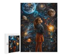 500 PCS Jigsaw Puzzles for Teenagers Child Exploring Space Adult Jigsaw Puzzles Pattern Assembly Help The Brain Exercise Challenging Game Toys 500 PCS