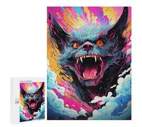 500 PCS Jigsaw Puzzles for Teenagers Colorful Monster Artwork Jigsaw Puzzles for Adults Improve Memory Difficult And Challenge Brainteaser Family Games 500 PCS