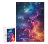 500 PCS Jigsaw Puzzles for Teenagers Cosmic Clouds in Space-1 Adult Jigsaw Puzzles Pattern Assembly Help The Brain Exercise Challenging Game Toys 500 PCS