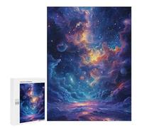 500 PCS Jigsaw Puzzles for Teenagers Cosmic Nebula Galaxy Adult Jigsaw Puzzles Pattern Assembly Help The Brain Exercise Challenging Game Toys 500 PCS