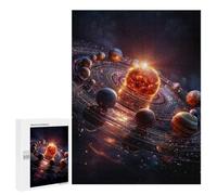 500 PCS Jigsaw Puzzles for Teenagers Cosmic Planetary Orbit Jigsaw Puzzles for Adults Improve Memory Difficult And Challenge Brainteaser Family Games 500 PCS