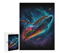 500 PCS Jigsaw Puzzles for Teenagers Fantasy Ship in Rainbow Sky Adult Jigsaw Puzzles Pattern Assembly Help The Brain Exercise Challenging Game Toys 500 PCS