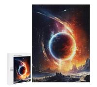 500 PCS Jigsaw Puzzles for Teenagers Galactic Eclipse Celestial Dance Jigsaw Puzzles for Adults Improve Memory Difficult And Challenge Brainteaser Family Games 500 PCS