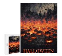 500 PCS Jigsaw Puzzles for Teenagers Halloween Horror Poster Jigsaw Puzzles for Adults Improve Memory Difficult And Challenge Brainteaser Family Games 500 PCS