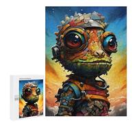 500 PCS Jigsaw Puzzles for Teenagers Steampunk Chameleon Art Print-1 Puzzles for Teenagers Precision Cutting Help The Brain Exercise Stress Reduction Gifts 500 PCS