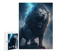 500 PCS Jigsaw Puzzles for Teenagers Thundering Lion Roar Puzzles for Teenagers Precision Cutting Help The Brain Exercise Stress Reduction Gifts 500 PCS