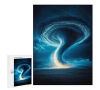 500 PCS Jigsaw Puzzles for Teenagers Tornado Power Displayed Adult Jigsaw Puzzles Pattern Assembly Help The Brain Exercise Challenging Game Toys 500 PCS