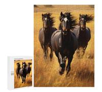500 PCS Jigsaw Puzzles for Teenagers Wild Horses Running Jigsaw Puzzles for Adults Improve Memory Difficult And Challenge Brainteaser Family Games 500 PCS