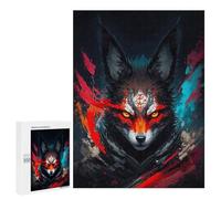 500 PCS Jigsaw Puzzles for Teenagerss A Kitsunes Fiery Allure Puzzles for Adults Brain Teaser Game Analysis And Logic Christmas Birthday Gifts 500 PCS