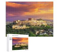 500 PCS Jigsaw Puzzles for Teenagerss Acropolis of Athens Ancient Wonders at Sunset Jigsaw Puzzle Toy Wall Decor Difficult Hard Unique Birthday And Xmas Gifts 500 PCS