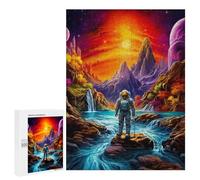 500 PCS Jigsaw Puzzles for Teenagerss Astronaut in Alien Landscape -8 Jigsaw Puzzle Toy Wall Decor Difficult Hard Unique Birthday And Xmas Gifts 500 PCS