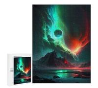 500 PCS Jigsaw Puzzles for Teenagerss Aurora Icy Reflections Jigsaw for Adults Hands-on Game Difficult Hard Unique Birthday And Gifts 500 PCS