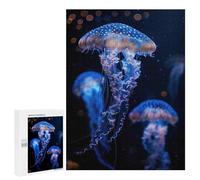 500 PCS Jigsaw Puzzles for Teenagerss Bioluminescent Dance Puzzles for Adults Brain Teaser Game Analysis And Logic Christmas Birthday Gifts 500 PCS