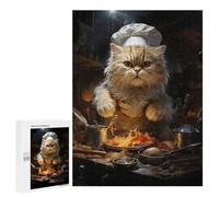 500 PCS Jigsaw Puzzles for Teenagerss Cat Chef Kitchen Puzzle for Adults Relaxing Games Improve Memory Fun Activities at Home 500 PCS