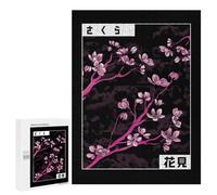 500 PCS Jigsaw Puzzles for Teenagerss Cherry Blossom Sakura Tree Jigsaws for Adults Hands-on Game Presents for Women Help The Brain Exercise 500 PCS