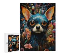 500 PCS Jigsaw Puzzles for Teenagerss Colorful Dog in Fantasy Garden Puzzle for Adults Relaxing Games Improve Memory Fun Activities at Home 500 PCS