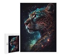 500 PCS Jigsaw Puzzles for Teenagerss Colour Galaxy Leopard Puzzle For Teenagerss Difficult Challenge Educational Challenge Family Fun & Game Night 500 PCS