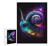 500 PCS Jigsaw Puzzles for Teenagerss Cosmic Snail Art Print Puzzle For Teenagerss Difficult Challenge Educational Challenge Family Fun & Game Night 500 PCS