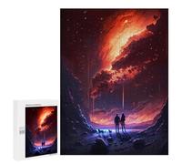 500 PCS Jigsaw Puzzles for Teenagerss Cosmic Twilight Jigsaw for Adults Hands-on Game Difficult Hard Unique Birthday And Gifts 500 PCS