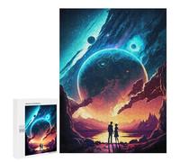 500 PCS Jigsaw Puzzles for Teenagerss Couple on Mars Landscape Jigsaw for Adults Hands-on Game Difficult Hard Unique Birthday And Gifts 500 PCS