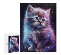 500 PCS Jigsaw Puzzles for Teenagerss Cute Galaxy Kitten Jigsaw for Adults Hands-on Game Difficult Hard Unique Birthday And Gifts 500 PCS