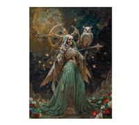 500 PCS Jigsaw Puzzles for Teenagerss Diosa De Lo Inevitable Santisima Muerte Jigsaw for Adults Family Game Difficult Hard Christmas Birthday Gifts 500 PCS