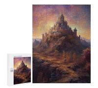 500 PCS Jigsaw Puzzles for Teenagerss Distant Fantasy Castle Puzzle for Adults Relaxing Games Improve Memory Fun Activities at Home 500 PCS