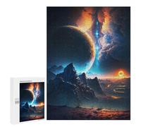 500 PCS Jigsaw Puzzles for Teenagerss Ethereal Twilight Peaks Puzzles for Adults Brain Teaser Game Analysis And Logic Christmas Birthday Gifts 500 PCS