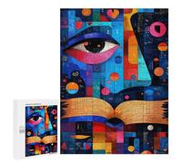 500 PCS Jigsaw Puzzles for Teenagerss Expressionist Geometry Knowledge - Vibrant Adult Jigsaw Puzzle Family Games Improve Memory Help The Brain Exercise 500 PCS